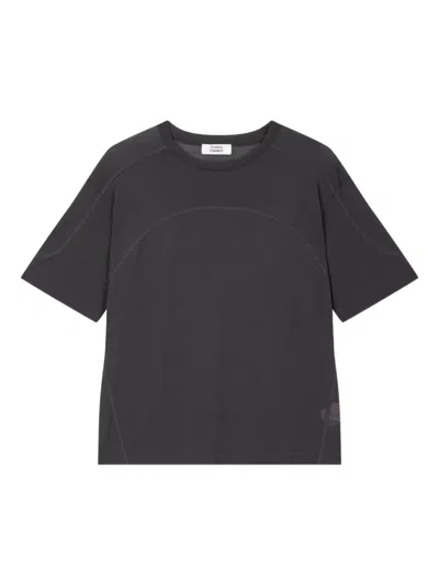 Studio Tomboy Straight-hemline Short-sleeve T-shirt In Gray