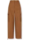 Studio Tomboy Straight-leg Cargo Trousers In Brown