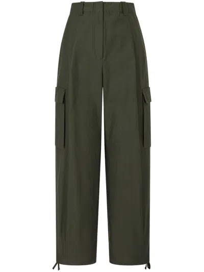 Studio Tomboy Straight-leg Cargo Trousers In Green