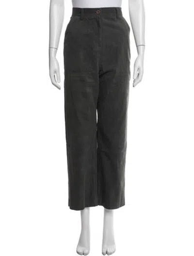 Pre-owned Studio Tomboy Straight Leg Pants In Green
