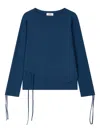 Studio Tomboy String-detail T-shirt In Blue