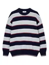 Studio Tomboy Stripe Crew-neck Sweater In Blue