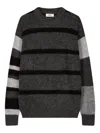 Studio Tomboy Stripe-pattern Sweater In Black