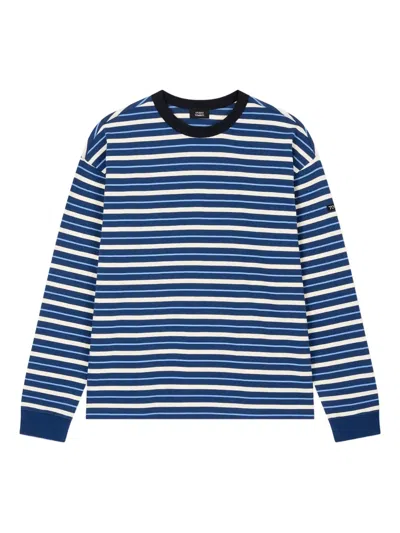 Studio Tomboy Striped Long-sleeved T-shirt In Blue