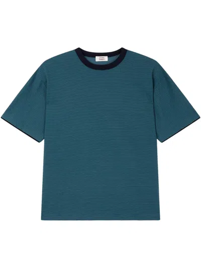 Studio Tomboy Striped Round-neck T-shirt In Blue