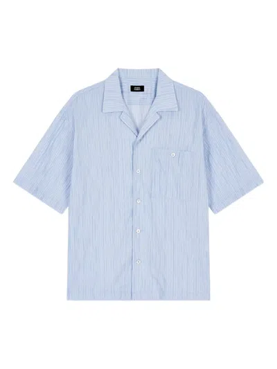 Studio Tomboy Striped Shirt In Blue