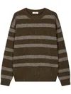 Studio Tomboy Striped Sweater In 褐色