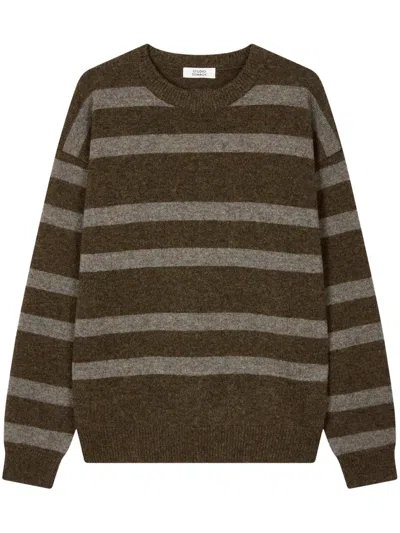 Studio Tomboy Striped Sweater In 褐色