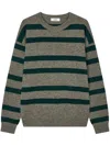 Studio Tomboy Striped Sweater In Grey