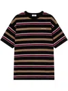 Studio Tomboy Striped T-shirt In Black