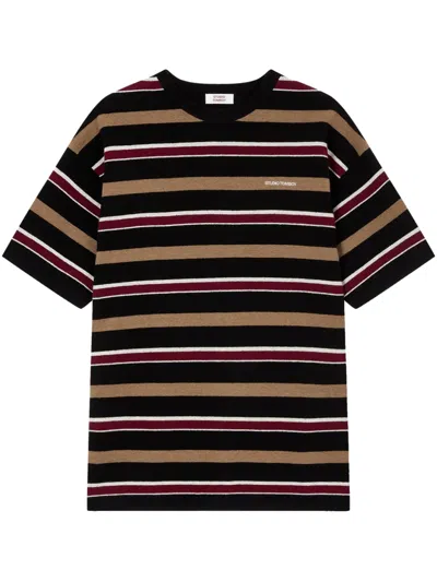 Studio Tomboy Striped T-shirt In Black