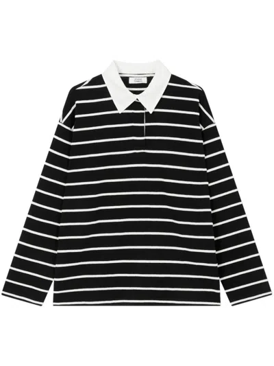 Studio Tomboy Striped T-shirt In Black