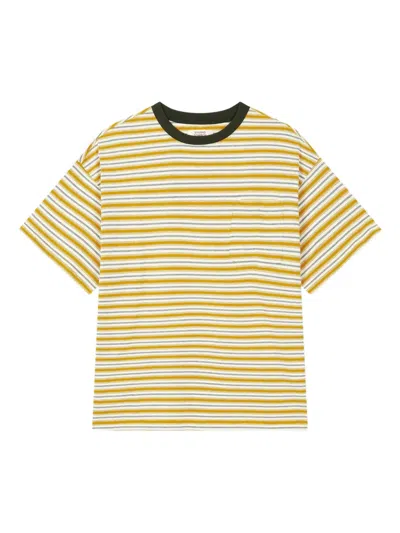 Studio Tomboy Striped T-shirt In Yellow