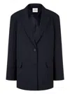 Studio Tomboy Tailored Two-button Blazer In Blue
