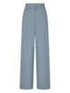 Studio Tomboy Tailored Wide-leg Trousers In Blue