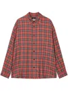 Studio Tomboy Tartan-check-pattern Shirt In Orange