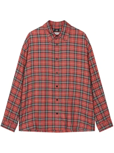 Studio Tomboy Tartan-check-pattern Shirt In Orange