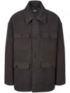 Studio Tomboy Textured Jacket In Grey