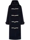 Studio Tomboy Wool-blend Long-length Duffle Coat In Blue