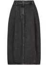 Studio Tomboy Tuck Skirt In 黑色