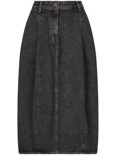 Studio Tomboy Tuck Skirt In 黑色