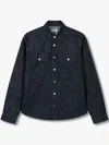 Studio Tomboy Two-pocket Denim Shirt In Blue