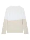 Studio Tomboy Two-tone Long-sleeve T-shirt In White