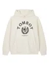 Studio Tomboy University Cotton Hoodie In Neutral