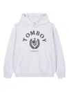 Studio Tomboy University Cotton Hoodie In White