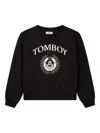 Studio Tomboy University Cotton Sweatshirt In Black
