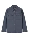 Studio Tomboy Utility-pockets Shirt In Blue