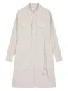 Studio Tomboy Utility Shirtdress In Grey