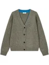 Studio Tomboy V-neck Cardigan In Grey