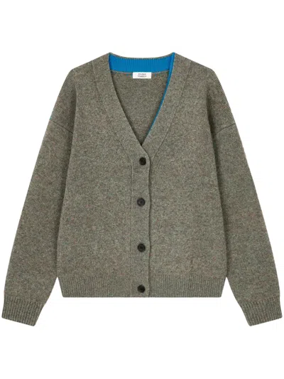 Studio Tomboy V-neck Cardigan In Grey