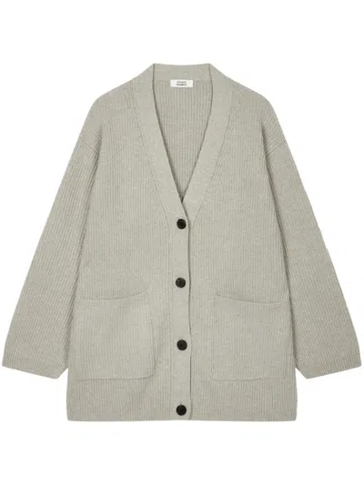 Studio Tomboy V-neck Oversize Cardigan In Grey