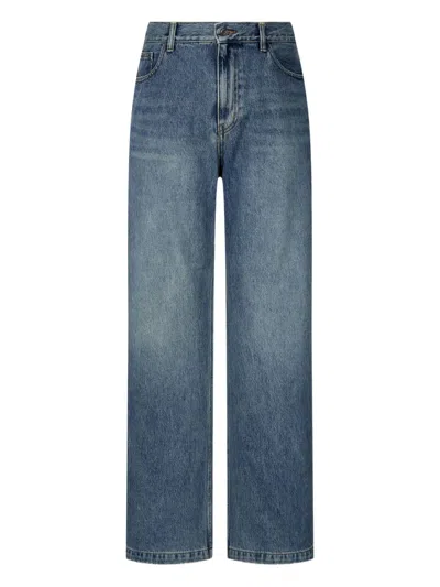 Studio Tomboy Whiskered-effect Jeans In Blue