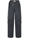Studio Tomboy Wide-leg Belted Jeans In Grey