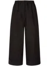 Studio Tomboy Wide-leg Cropped Trousers In Black
