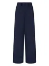 Studio Tomboy Wide-leg Drawstring Trousers In Blue