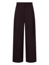 Studio Tomboy Wide-leg Tailored Trousers In Brown
