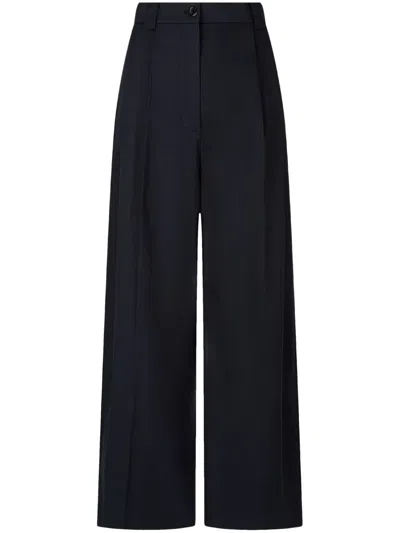 Studio Tomboy Wide-leg Trousers In Black