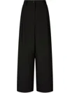 Studio Tomboy Wide-leg Trousers In Black