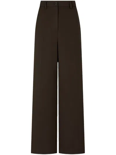 Studio Tomboy Wide-leg Trousers In Brown