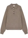 Studio Tomboy Wool Polo Top In 中性色