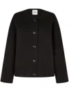 Studio Tomboy Wool Round-neck Jacket In Black