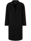 Studio Tomboy Wool Single-breasted Coat In Black