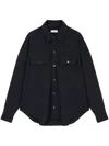 Studio Tomboy Wool Two-pocket Shirt In 黑色