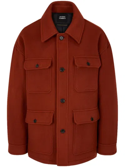 Studio Tomboy Wool Worker Jacket In Orange