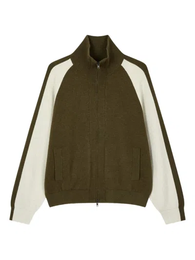 Studio Tomboy Zip-closure Cardigan In Green
