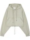Studio Tomboy Zip-down Hoodie In Neutrals